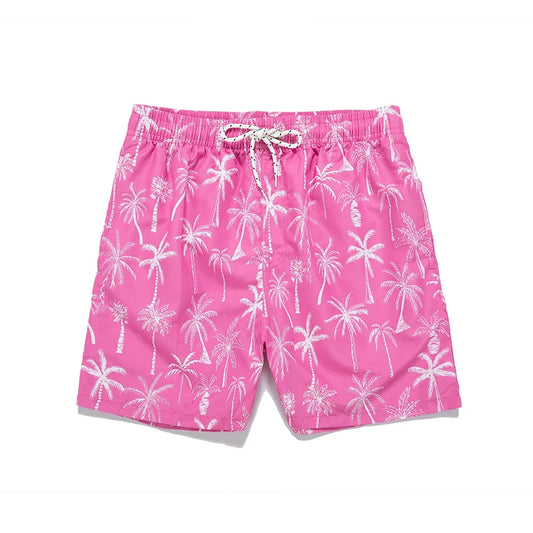 Wholesale Summer Quick Dry Men's Gym Shorts Polyester Casual Graphic Beach Bathing Trunk Custom Logo Printed Shorts