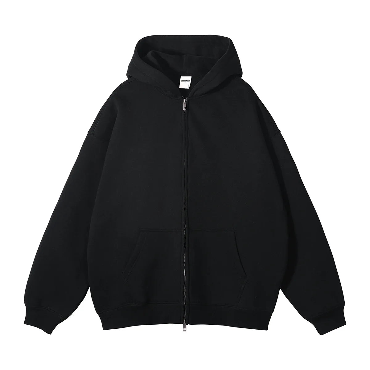 Men Hoodie Double-ended Zipper Pullover High Quality Blank Zip up Hoodies Fleece Cotton 350g Mens Hooded Jacket
