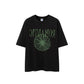 2026 Spring and Summer 100% Cotton 200G Foamed Printed T-shirt New American Street Trend Loose Print Base Short Sleeves