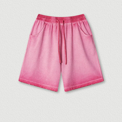 310G Custom Summer American High Street Washed Casual Shorts Trendy Brand Loose Sports Pants Men's Trendy Man's Shorts