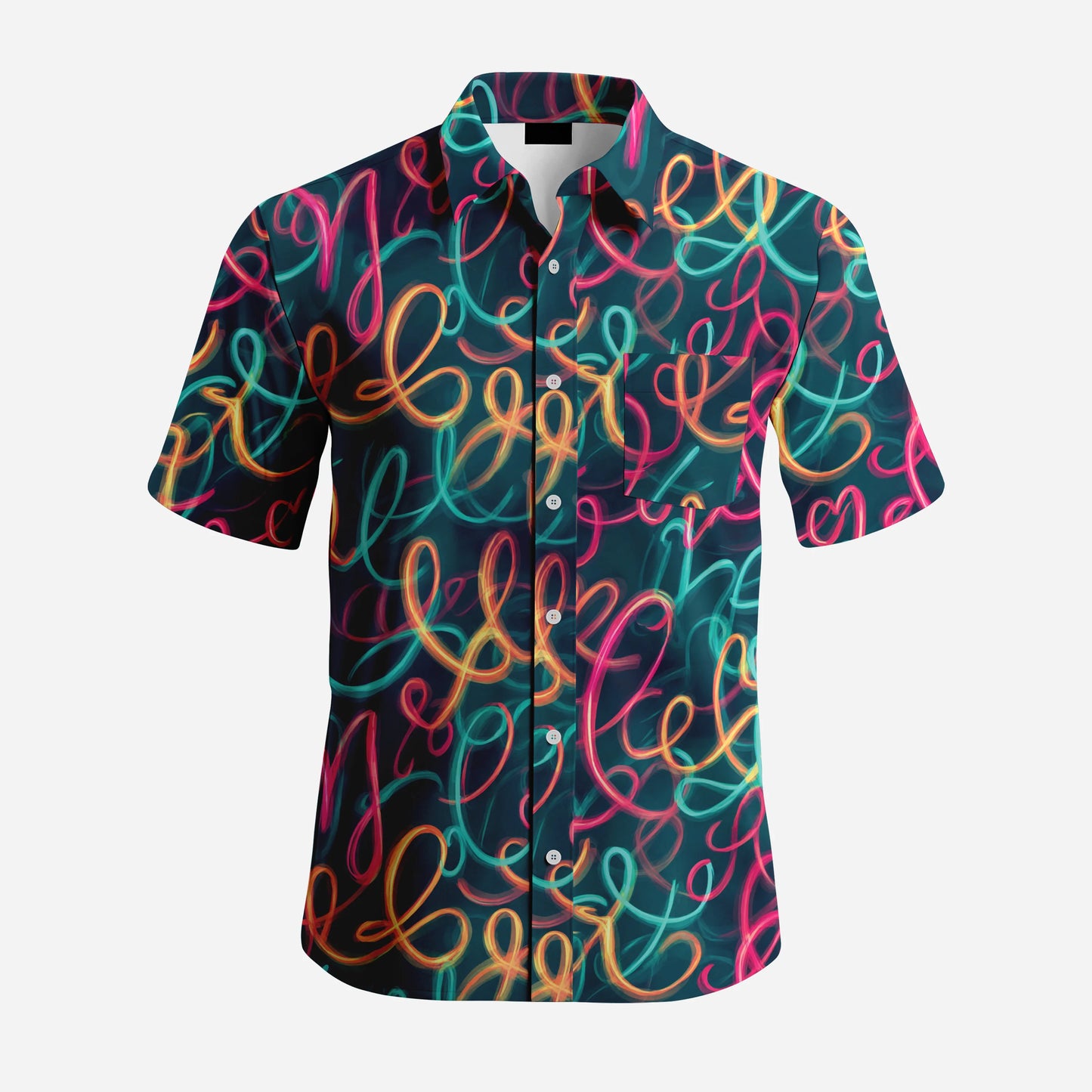 Men's Plus Size Casual Short Sleeve Shirts Fashion Printed New Trend Summer Breathable Quick Dry Shirts for Man
