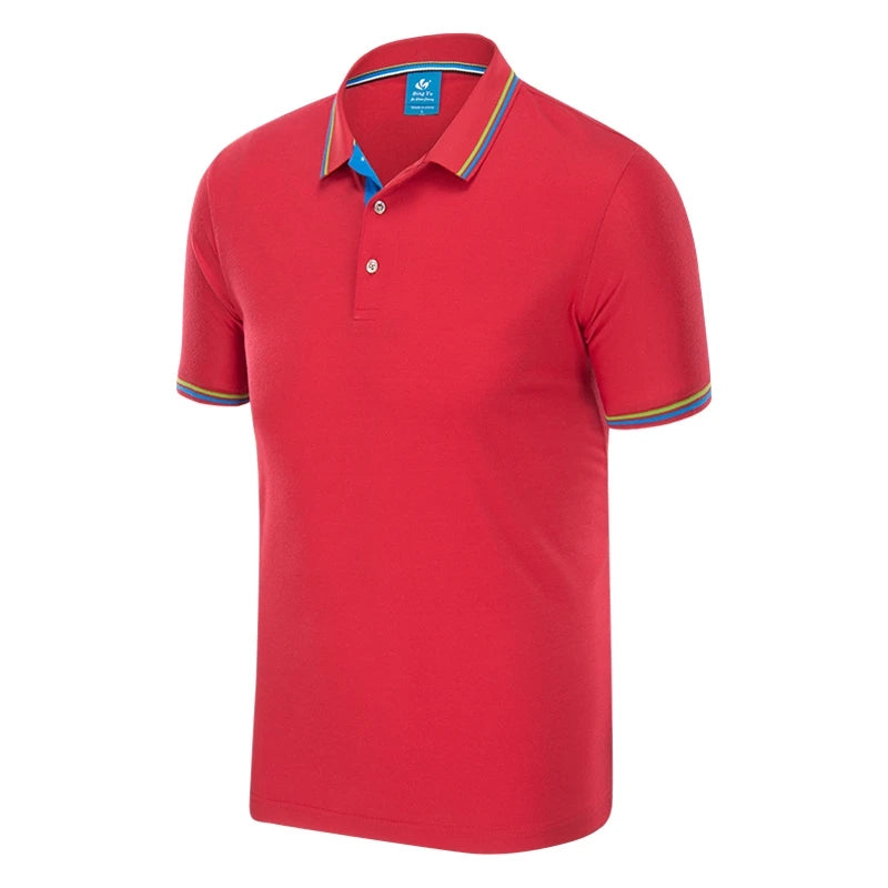 High Quality Unisex  Polo Tshirt Plain Blank Men Polo Shirts Custom Logo Short Sleeve Solid Men'S Polo T Shirt