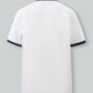 Men's Navy Collar Polo Shirt - Breathable Textured Fabric, Classic Style