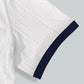 Men's Navy Collar Polo Shirt - Breathable Textured Fabric, Classic Style