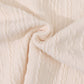Classic Textured Polo Shirt in Cream , Cable-Knit Collar Golf Shirts