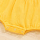 Kids fashion Girls Clothes One Long Sleeve For Winter Bodysuit With Headband 2pcs set Yellow YC2007547-1