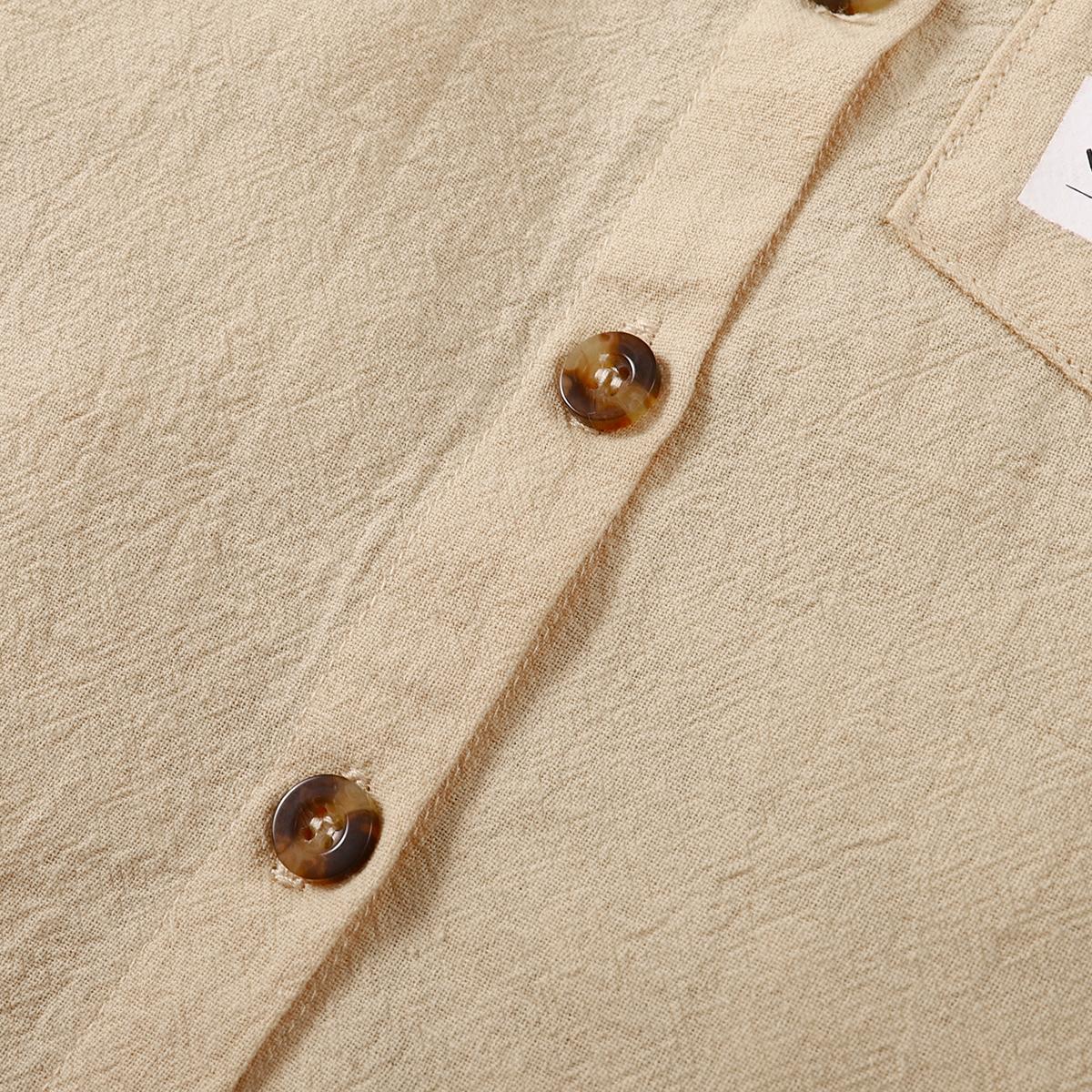 Ready Stock Baby Boys Clothes Bow Tie Turn-down Collar Pocket Shirts Elastic Plaid Shorts 2Pcs Summer Gentle Outfits Apricot 222212307