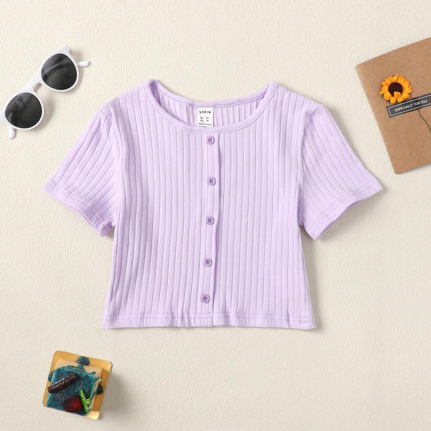 Kid Clothes Girl Clothes Short Sleeve Top JIT7175945