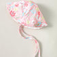 Kid Fashion Ready Stock Girls Clothes Summer Sleeveless Floral Print Romper With Hat 2Pcs Set ZX-ZB029