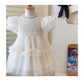Baby Fashion Girls Princess Dress Bubble Sleeved Fluffy Summer Sweet Dress A23001