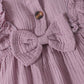 Baby Girls Dress Long Sleeve Bow Winter Dress Grace Dress Purple 22010055-4