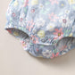 Kid Fashion Ready Stock Girls Clothes Summer Sleeveless Floral Print Romper With Hat 2Pcs Set ZX-ZB029