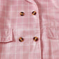 Baby Clothes Baby Girl Pink Jacket With White Short Sleeves And Pink Shorts 3PCS 112205304
