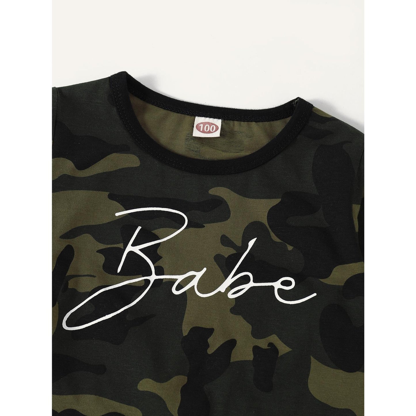 Baby Girl Clothes Baby Girl 2PCS Outfits Camouflage Long Sleeve Round Neckline Tops Pants Set Baby Girl Fall Winter Clothes WL20081384