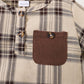 Baby Boys Clothes Plaid Print Shirts Pants 2PCS Brown 222204308