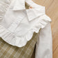 Newborn Baby Girl Clothes Baby Girl Dress Long Sleeve Lapel Dress Ruffle Plaid Dress 22009035