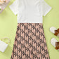 Kid Fashion Ready Stock Girls Clothes Solid Short Sleeve Crops Tops Fashion Pattern Straps Summer Dress 2Pcs OOTD White J212212302