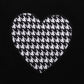 Baby Girls Outfits  Heart Houndstooth Long Sleeve Pants 2Pcs Clothes Set Black 122208604