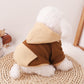 Pet Dog and Cat Clothes Pet Fashion Hoodie with Pockets Brown HA32108006-1