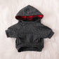 Pet Dog and Cat Clothes Pet Fashion Hoodie with Pockets Grey Plaid HA32107752