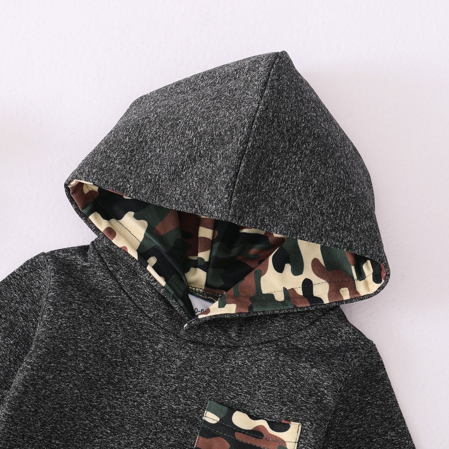 Baby Clothes Baby Outfits Camouflage Print Hoodie Pants 2PCS Black Suit 32108616