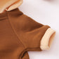 Pet Dog and Cat Clothes Pet Fashion Hoodie with Pockets Brown HA32108006-1
