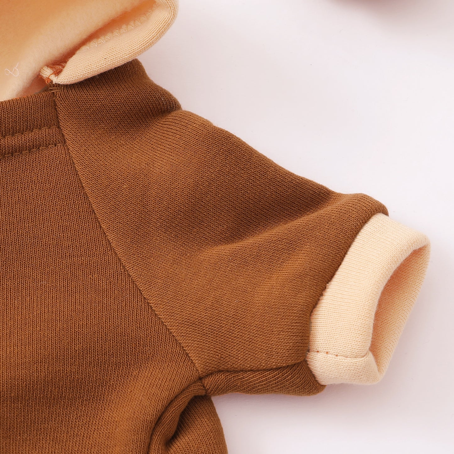 Pet Dog and Cat Clothes Pet Fashion Hoodie with Pockets Brown HA32108006-1