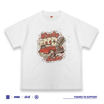 Customized T-shirt Ice Cotton, Matching Outfits, Retro car pattern, Child and adult sizes, Whatever Design You Want220714
