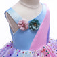 Girls Dress Children Baby Rainbow Mesh Skirt Girls Princess Dress3217