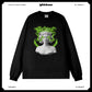 Customized Long Sleeve Round Neckline, Medusa English pattern, black, white, pure cotton, matching outfits, whatever design you wantDZ2225