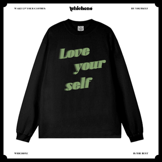 Customized Long Sleeve Round Neckline, fuzzy English pattern, black, white, pure cotton, matching outfits, whatever design you wantDZ2230