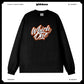 Customized Long Sleeve Round Neckline, handwritten english, black, white, pure cotton, matching outfits, whatever design you wantDZ2220