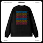 Customized Long Sleeve Round Neckline, Three-color English pattern, black, white, pure cotton, matching outfits, whatever design you wantDZ2231