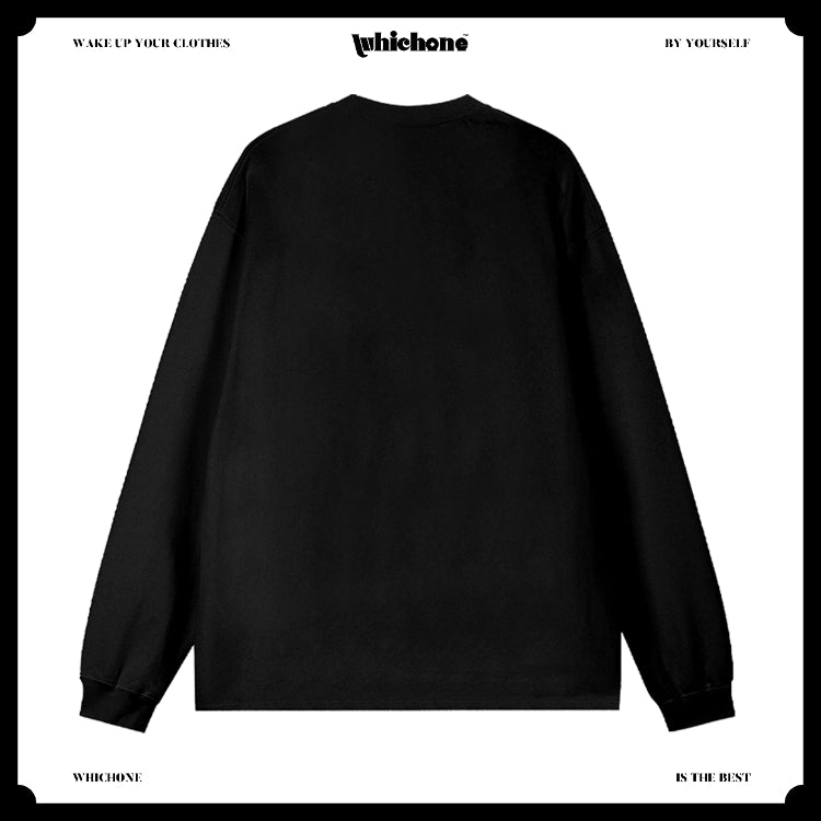 Customized Long Sleeve Round Neckline, cute sun flower pattern, black, white, pure cotton, matching outfits, whatever design you wantDZ2232