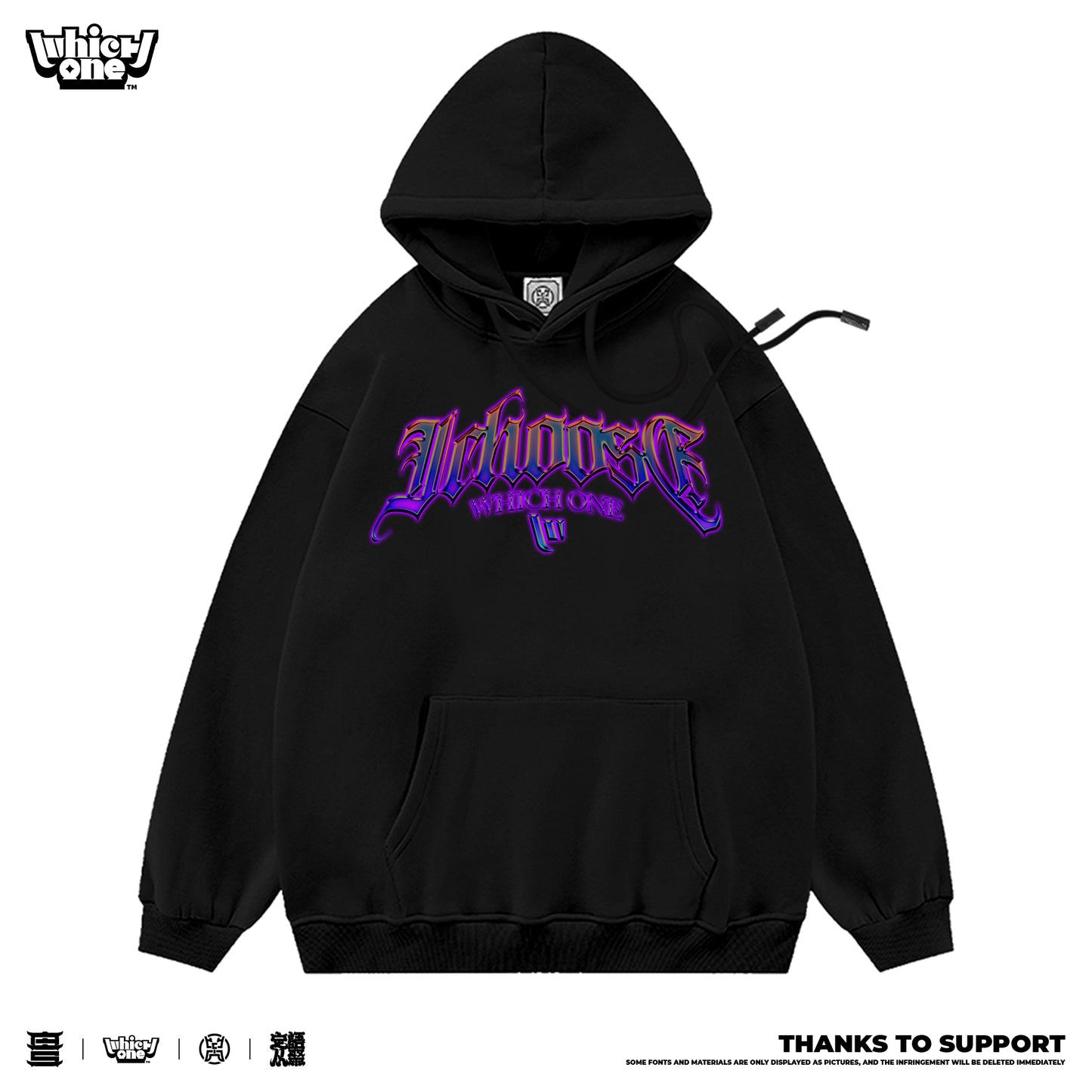 Customized Hoodie Sweater New Cotton, gradient name, Matching Outfits, Men Women, Whatever Design You WantDZ2216