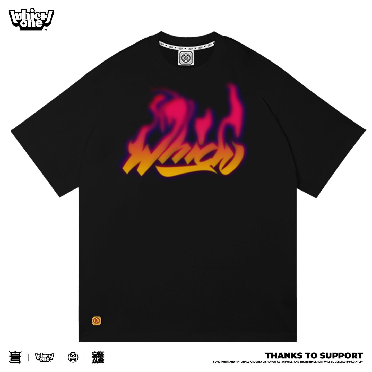 Customized t-shirts, matching outfit, WHICHONE CHIMERA “roaring flame”221028