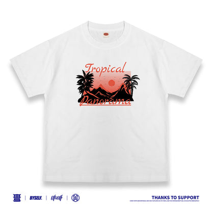 Customized T-shirt Ice Cotton, Matching Outfits, Mountain top sunset pattern, Child and adult sizes, Whatever Design You Want220715