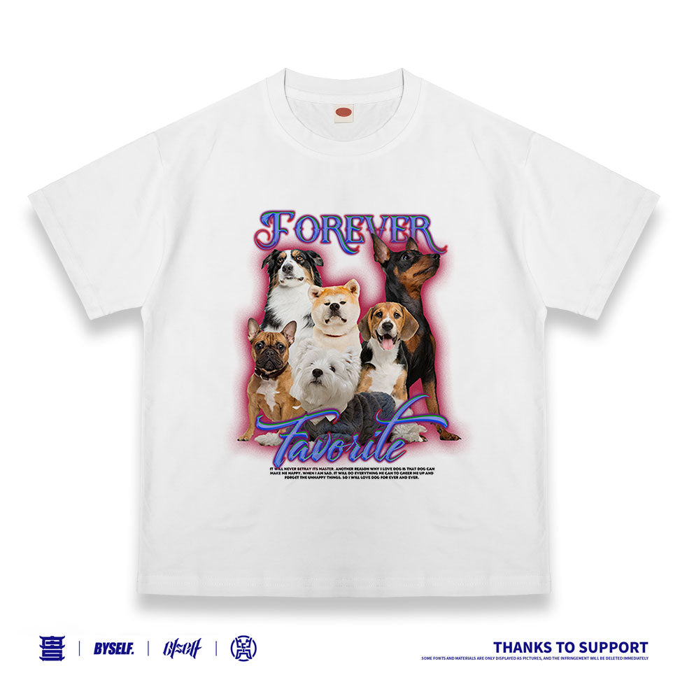 Customized T-shirt Ice Cotton, Matching Outfits, Dog League Pattern, Child and adult sizes, Whatever Design You Want220704
