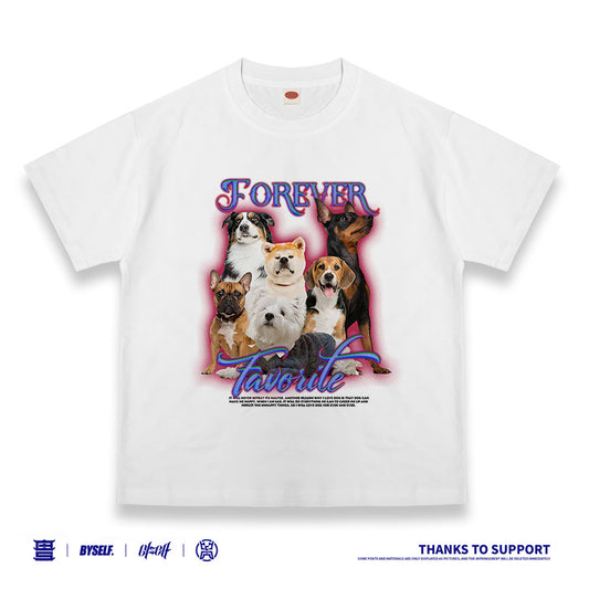 Customized T-shirt Ice Cotton, Matching Outfits, Dog League Pattern, Child and adult sizes, Whatever Design You Want220704