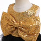 Toddler Baby Girls Princess Dress Sequins Bow Sleeveless Gauze Dress 1PCS Princess Dress 2855