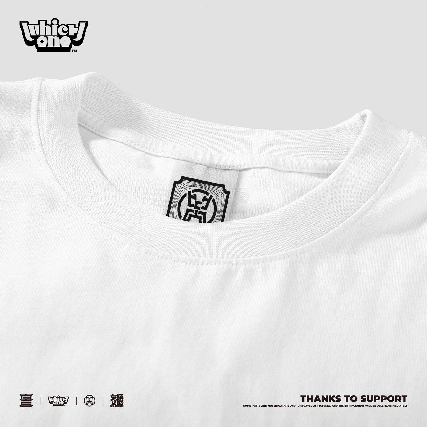 Customized Long Sleeve Round Neckline Face Part, black, white, pure cotton, matching outfits, whatever design you wantDZ2210CX