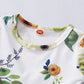 Baby Girls Outfits Floral Print Long Sleeve Round Neck Top+Ripped Jeans Pants 2Pcs Clothes Set White 197279