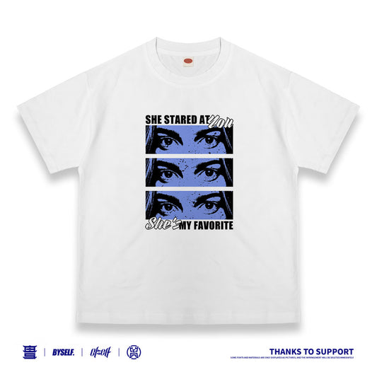 Customized T-shirt Ice Cotton, Matching Outfits, Eye photo pattern, Child and adult sizes, Whatever Design You Want220701
