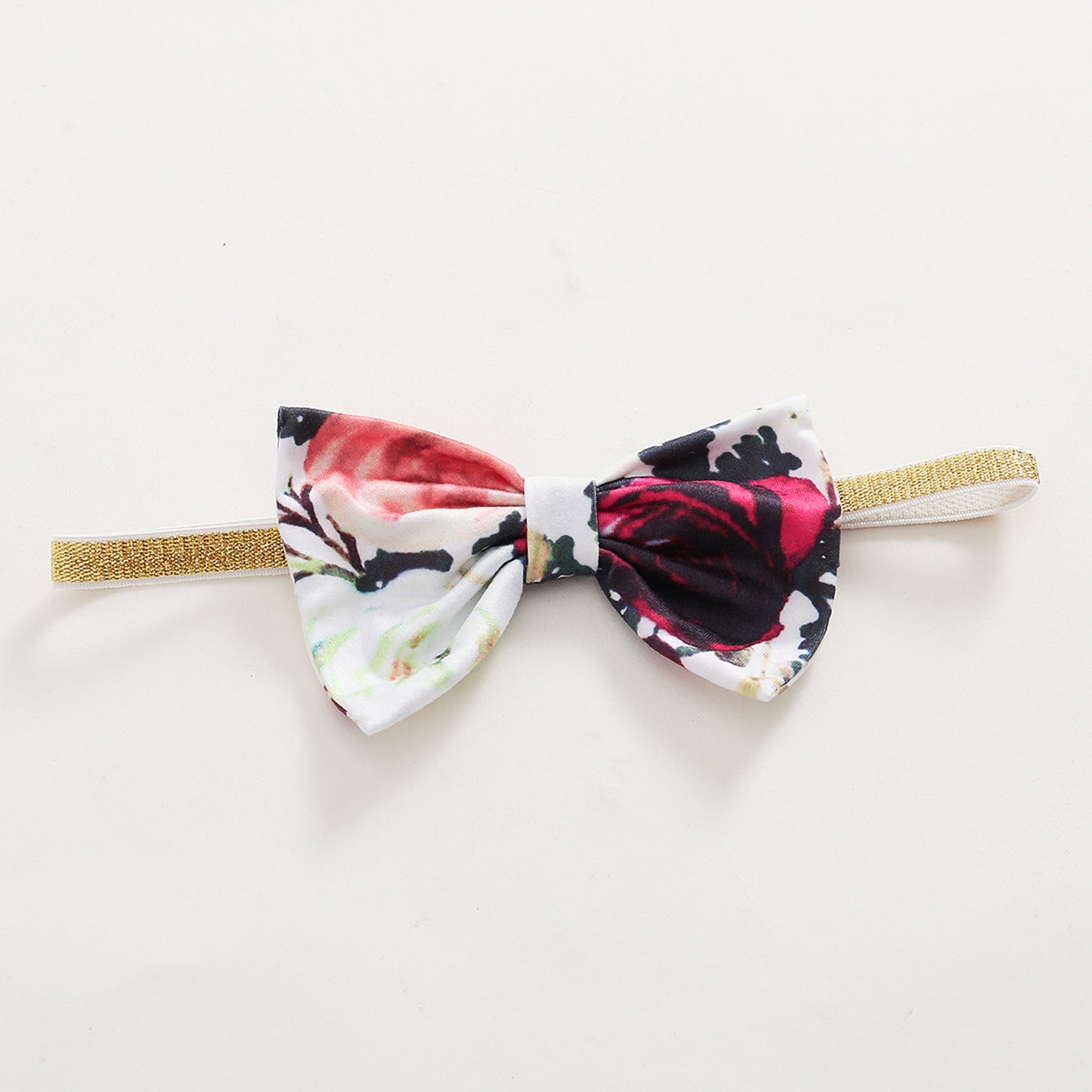 Baby Girls Outfits Floral Print Splice Gauze Dress Headband 2Pcs Clothes YMX2010254