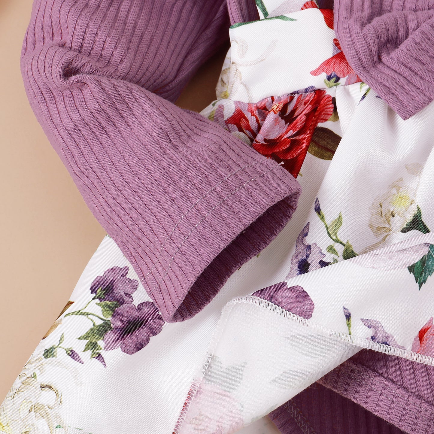 Newborn Baby Girl Clothes Long Sleeve Romper Top Ruffle Strap Skirt Outfits Set Baby Girl Overall Dress 32107007-2