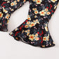 Baby Girls Outfits Solid Color Romper Top Sunflower Print Pants Headband 3Pcs Winter Clothes Set 32110704