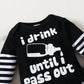 Baby Clothes Baby Romper Text Print Hoodie 3PCS Long Sleeve Trousers Suit Hat Included 32106628