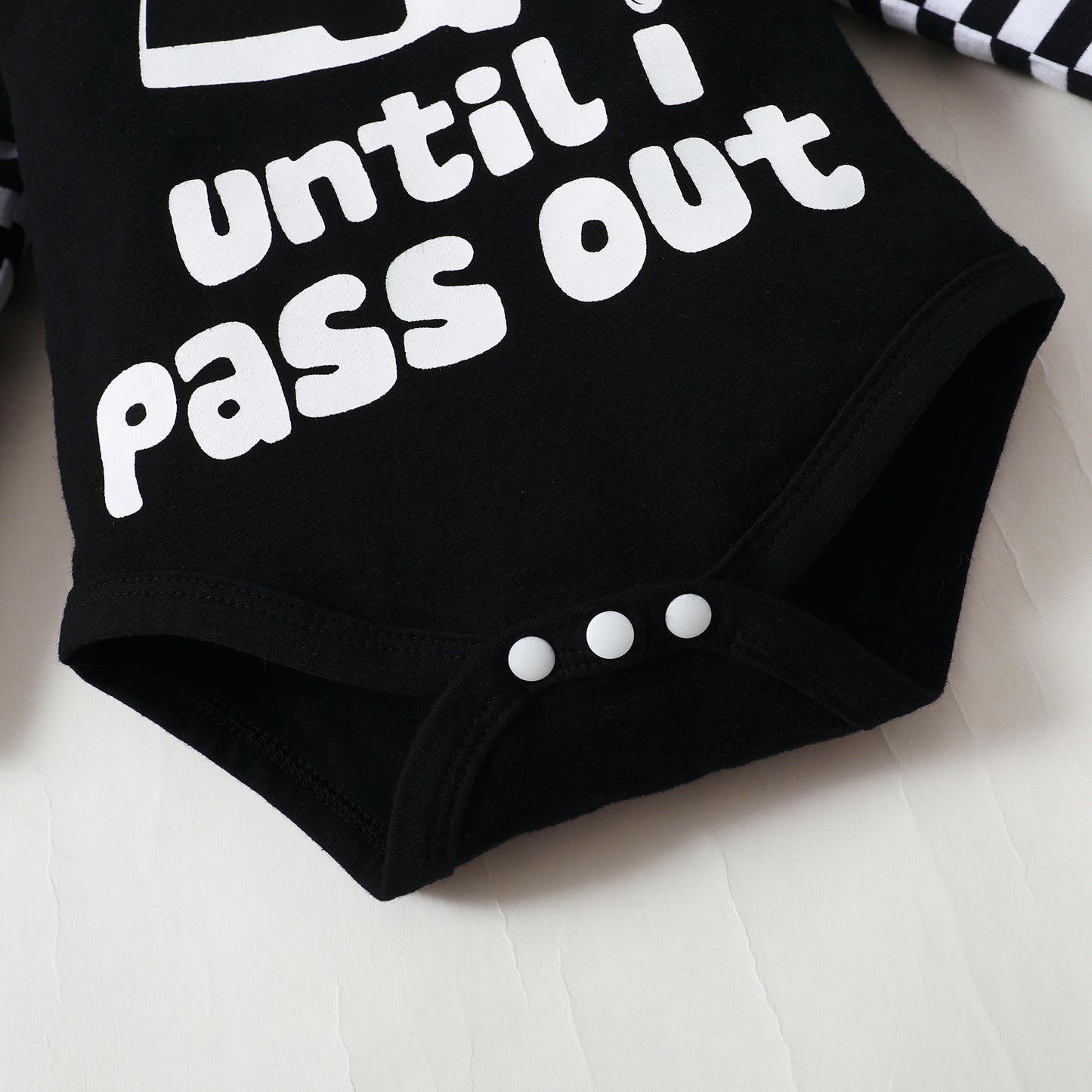 Baby Clothes Baby Romper Text Print Hoodie 3PCS Long Sleeve Trousers Suit Hat Included 32106628
