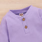 Baby Girls Outfits Purple Color Romper Top Pants Headband 2Pcs Winter Clothes Set YMX2006080-1