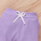 Baby Girls Outfits Purple Color Romper Top Pants Headband 2Pcs Winter Clothes Set YMX2006080-1